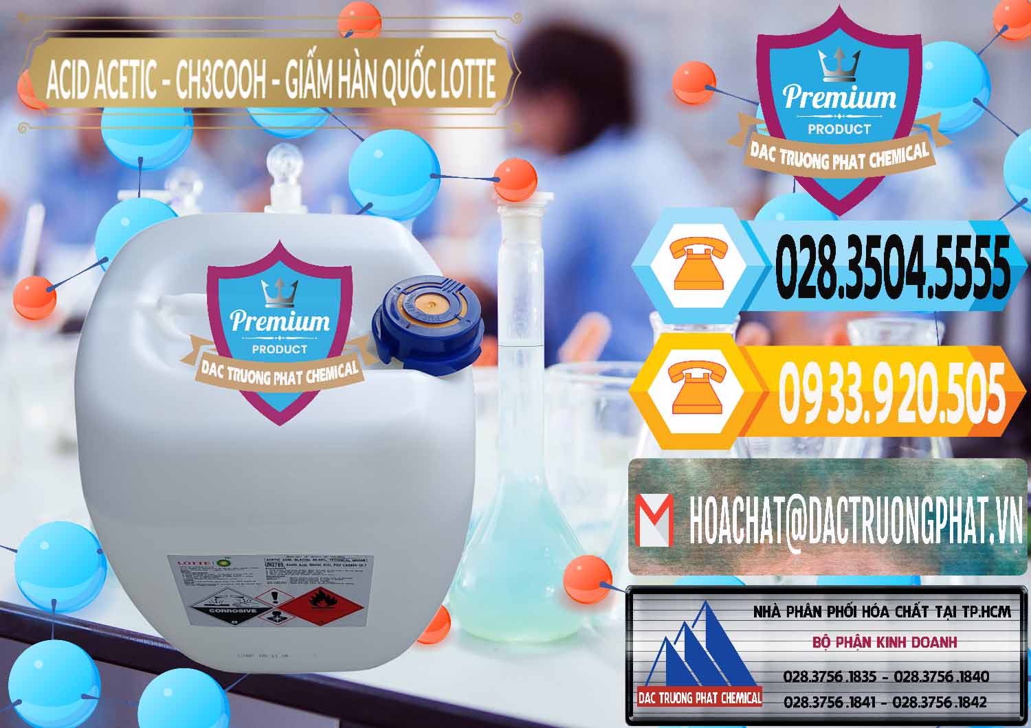 Đơn vị chuyên bán & phân phối Acetic Acid – Axit Acetic Hàn Quốc Lotte Korea - 0002 - Đơn vị nhập khẩu ( cung cấp ) hóa chất tại TP.HCM - hoachattayrua.net