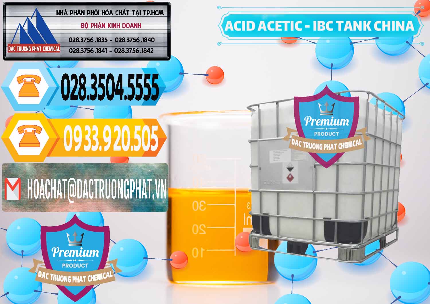 Đơn vị cung ứng _ bán Acetic Acid – Axit Acetic Tank Bồn IBC Trung Quốc China - 0443 - Cty kinh doanh và phân phối hóa chất tại TP.HCM - hoachattayrua.net
