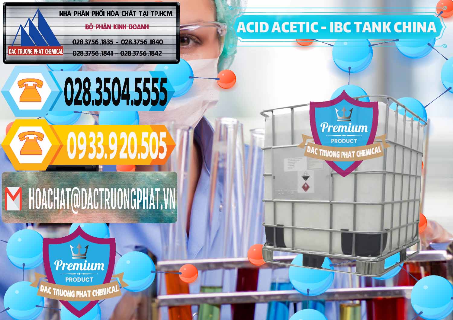 Công ty cung cấp - bán Acetic Acid – Axit Acetic Tank Bồn IBC Trung Quốc China - 0443 - Nhập khẩu và cung cấp hóa chất tại TP.HCM - hoachattayrua.net