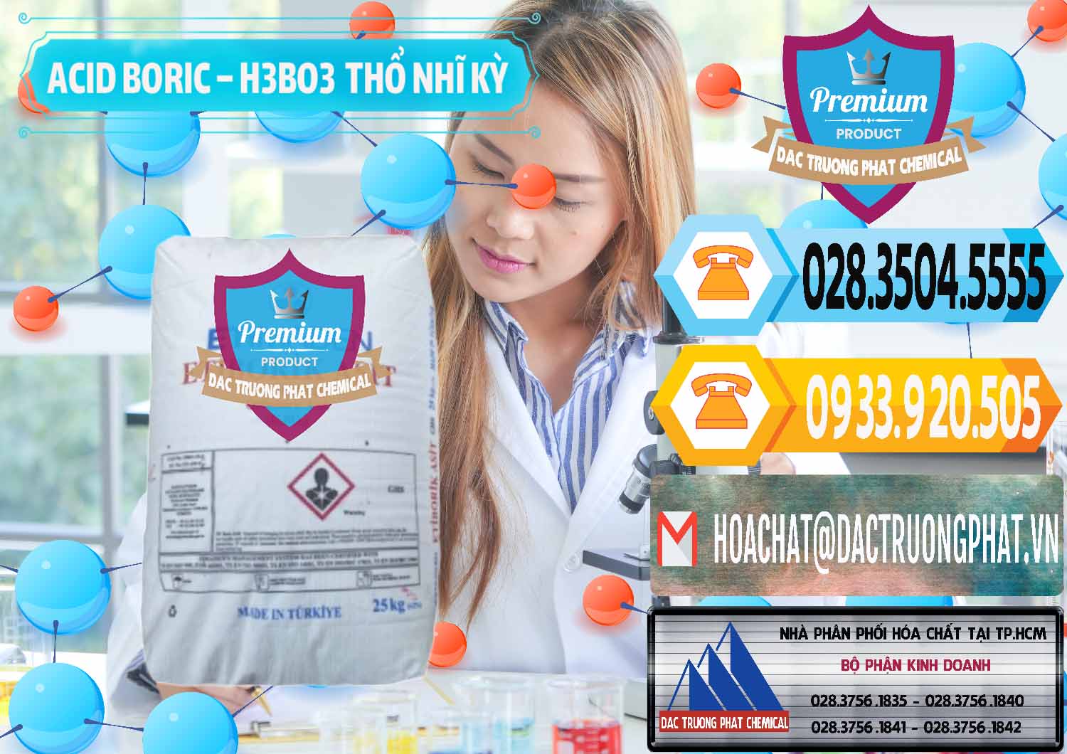 Đơn vị bán ( cung cấp ) Acid Boric – Axit Boric H3BO3 Etimaden Thổ Nhĩ Kỳ Turkey - 0369 - Phân phối & cung cấp hóa chất tại TP.HCM - hoachattayrua.net