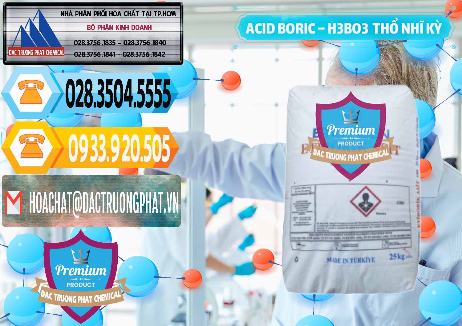Nhà cung cấp & bán Acid Boric – Axit Boric H3BO3 Etimaden Thổ Nhĩ Kỳ Turkey - 0369 - Cty kinh doanh _ cung cấp hóa chất tại TP.HCM - hoachattayrua.net