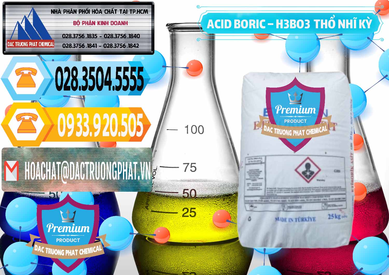 Phân phối - bán Acid Boric – Axit Boric H3BO3 Etimaden Thổ Nhĩ Kỳ Turkey - 0369 - Nhà phân phối - bán hóa chất tại TP.HCM - hoachattayrua.net