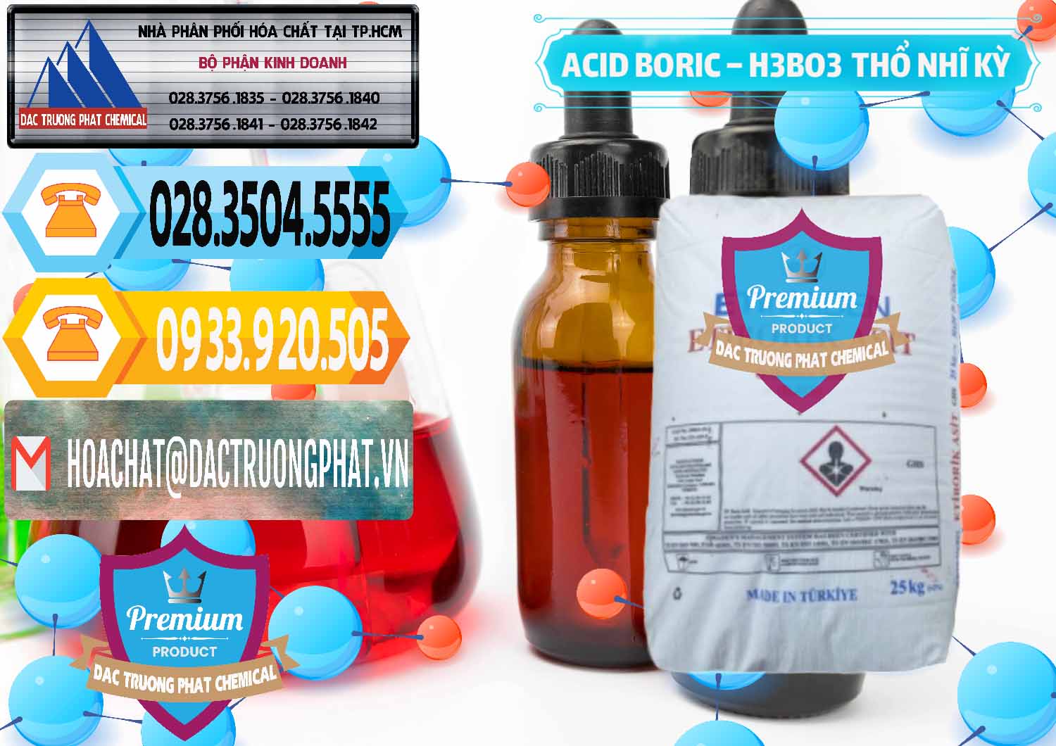 Đơn vị chuyên bán ( cung cấp ) Acid Boric – Axit Boric H3BO3 Etimaden Thổ Nhĩ Kỳ Turkey - 0369 - Cty chuyên cung cấp và kinh doanh hóa chất tại TP.HCM - hoachattayrua.net