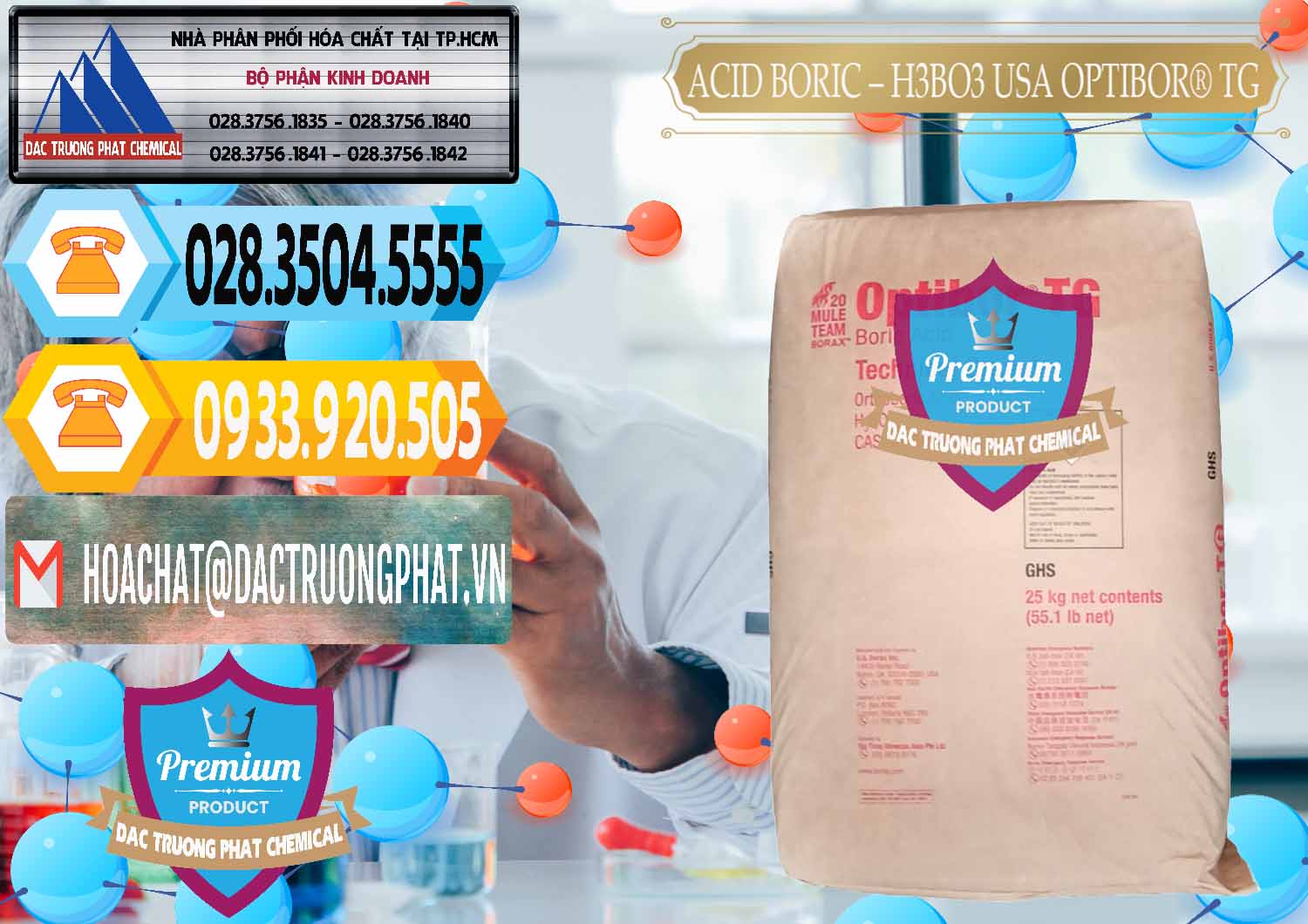 Bán _ cung ứng Acid Boric – Axit Boric H3BO3 99% Mỹ USA OPTIBOR® TG - 0004 - Công ty cung cấp và nhập khẩu hóa chất tại TP.HCM - hoachattayrua.net