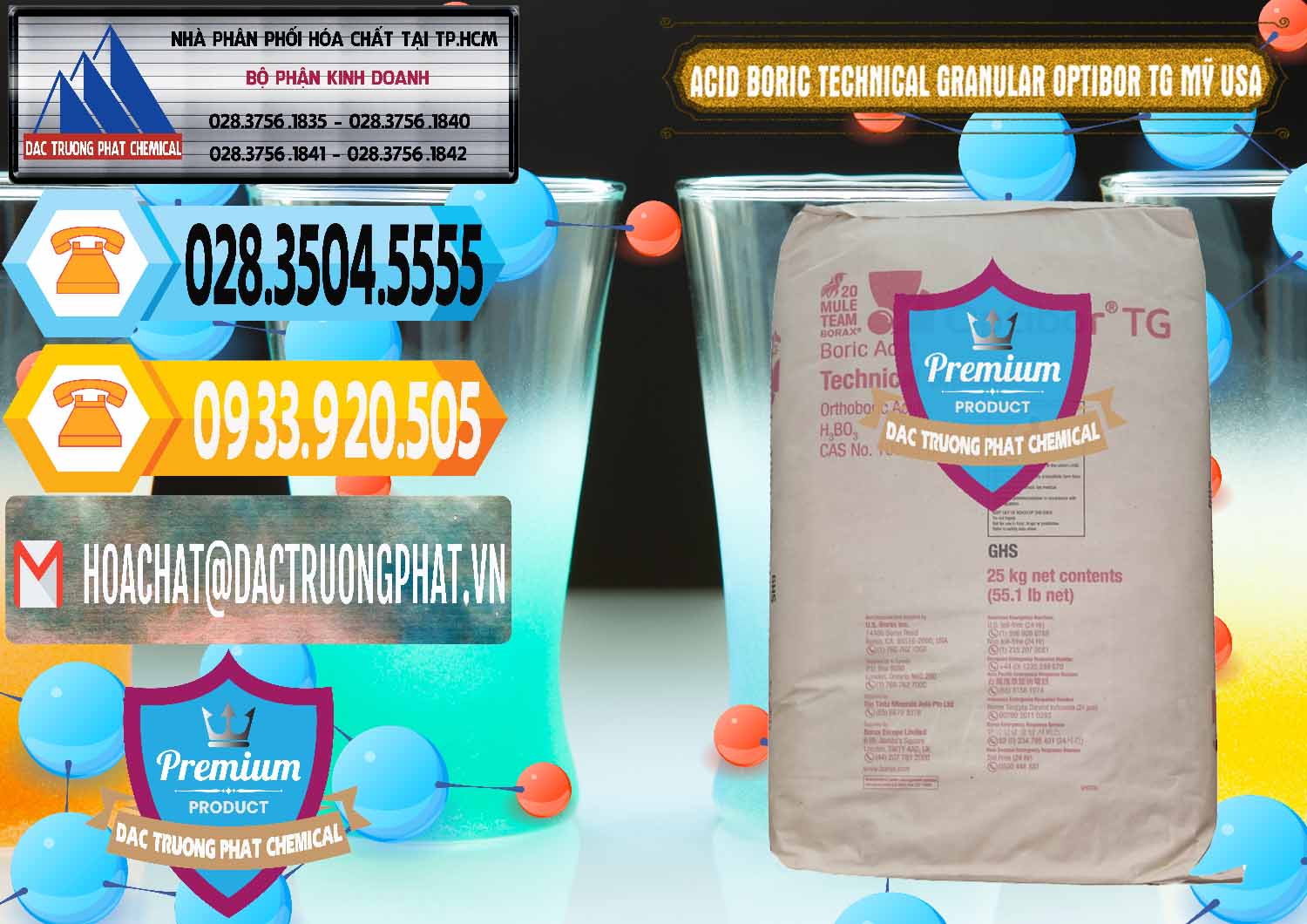 Cty bán - cung cấp Acid Boric – Axit Boric H3BO3 99% New 2021 Mỹ USA OPTIBOR® TG - 0226 - Nhà cung cấp _ phân phối hóa chất tại TP.HCM - hoachattayrua.net