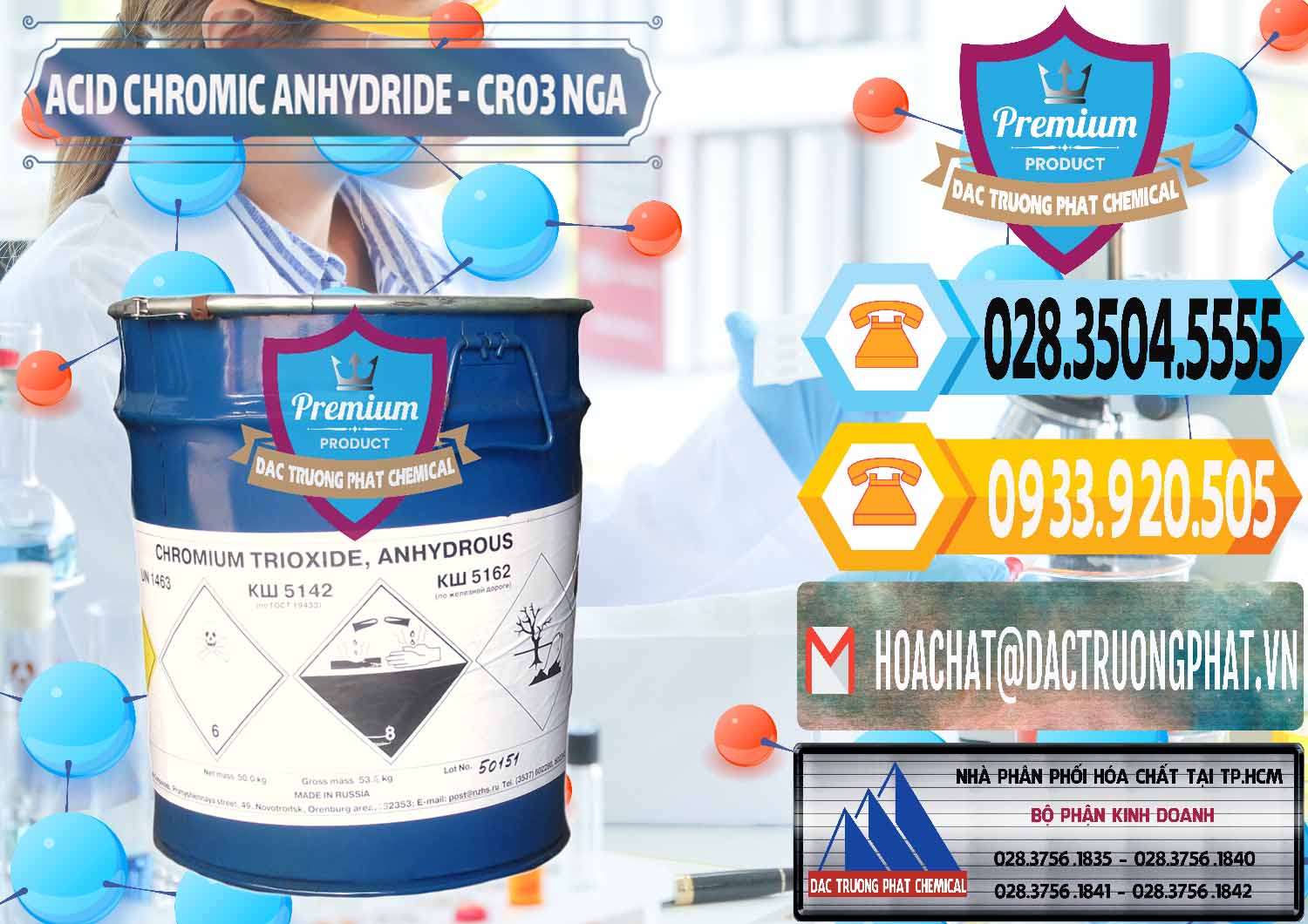 Chuyên bán _ cung ứng Acid Chromic Anhydride - Cromic CRO3 Nga Russia - 0006 - Công ty chuyên cung cấp ( nhập khẩu ) hóa chất tại TP.HCM - hoachattayrua.net