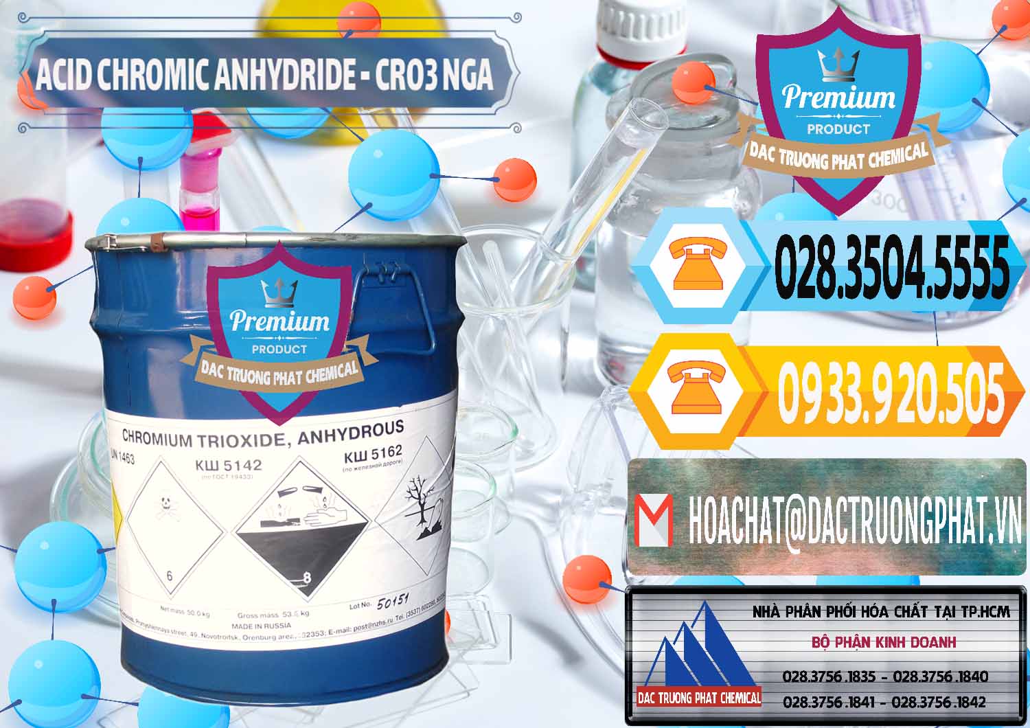 Công ty chuyên phân phối và bán Acid Chromic Anhydride - Cromic CRO3 Nga Russia - 0006 - Chuyên cung cấp ( phân phối ) hóa chất tại TP.HCM - hoachattayrua.net