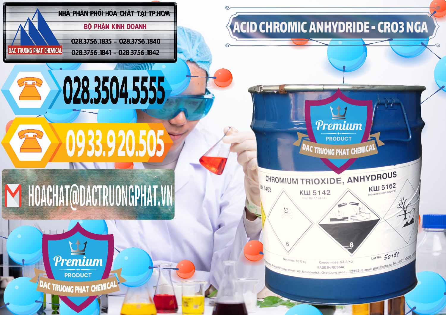Công ty cung ứng và bán Acid Chromic Anhydride - Cromic CRO3 Nga Russia - 0006 - Đơn vị nhập khẩu ( cung cấp ) hóa chất tại TP.HCM - hoachattayrua.net