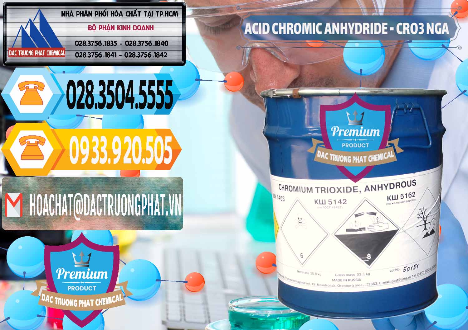 Cty chuyên cung cấp - bán Acid Chromic Anhydride - Cromic CRO3 Nga Russia - 0006 - Công ty cung cấp ( phân phối ) hóa chất tại TP.HCM - hoachattayrua.net