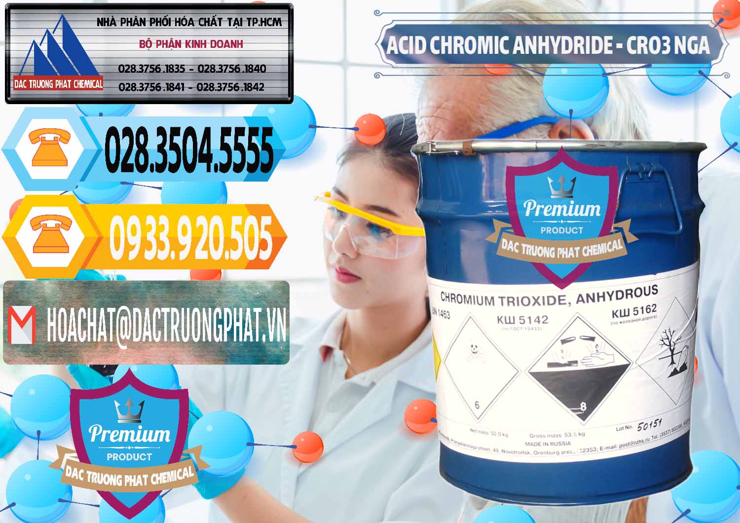 Công ty cung ứng & bán Acid Chromic Anhydride - Cromic CRO3 Nga Russia - 0006 - Phân phối - cung ứng hóa chất tại TP.HCM - hoachattayrua.net