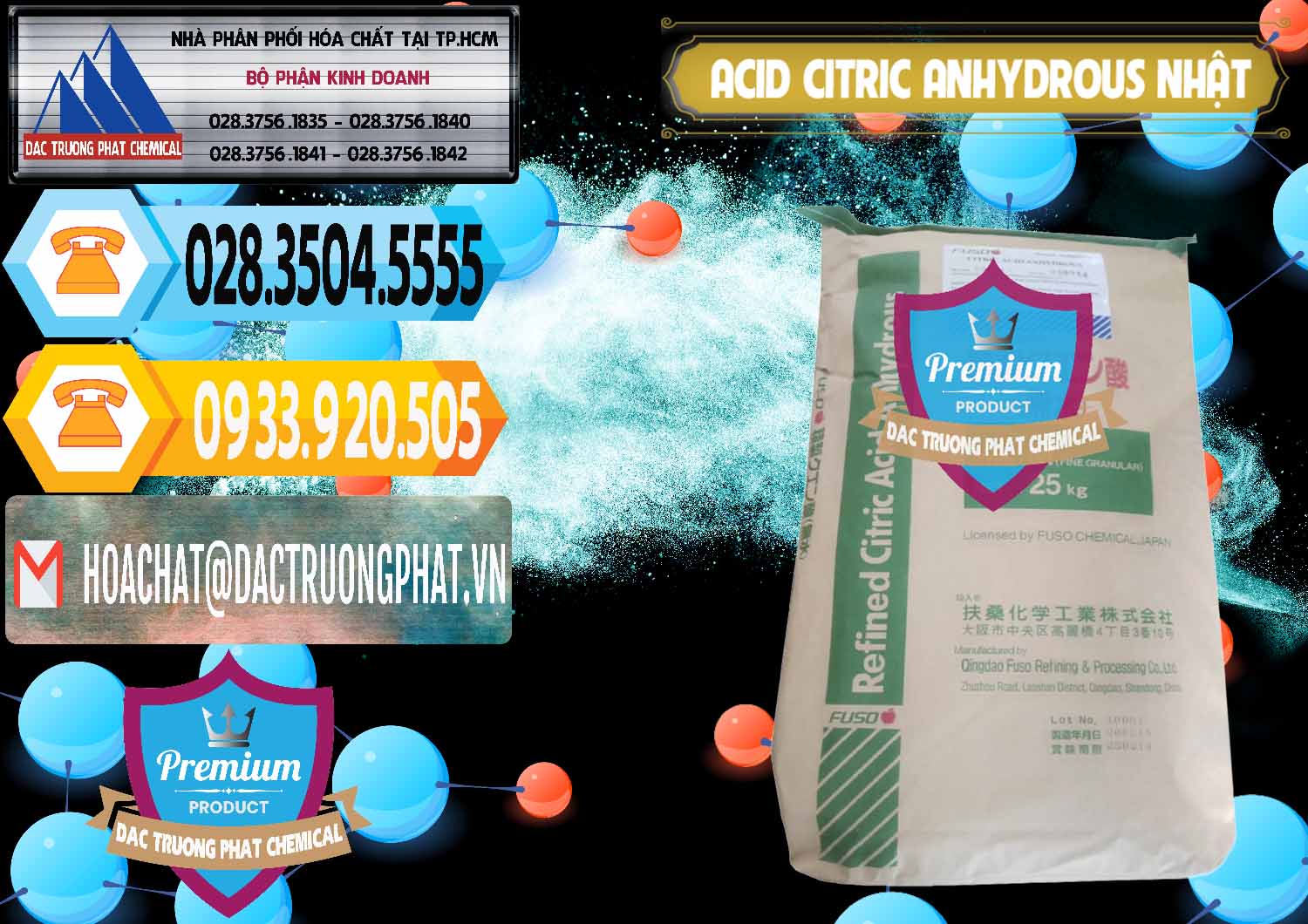 Nơi chuyên phân phối ( bán ) Acid Citric - Axit Citric Anhydrous FUSO Nhật Japan - 0439 - Công ty chuyên nhập khẩu ( cung cấp ) hóa chất tại TP.HCM - hoachattayrua.net