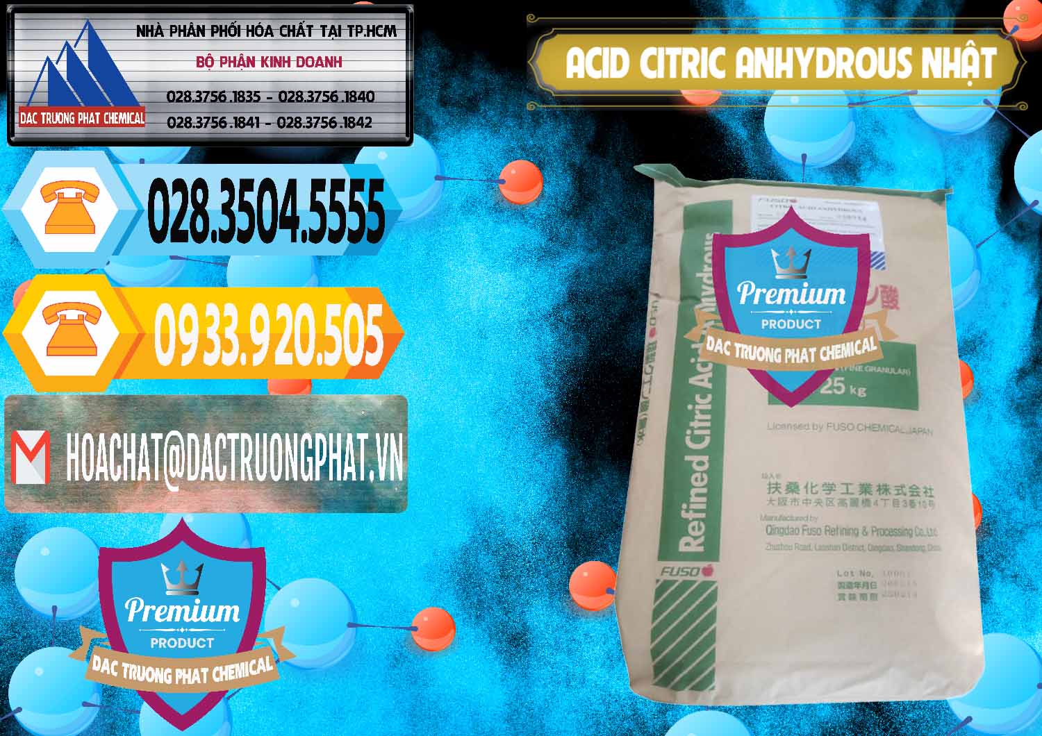 Đơn vị cung cấp & bán Acid Citric - Axit Citric Anhydrous FUSO Nhật Japan - 0439 - Công ty chuyên cung cấp ( kinh doanh ) hóa chất tại TP.HCM - hoachattayrua.net