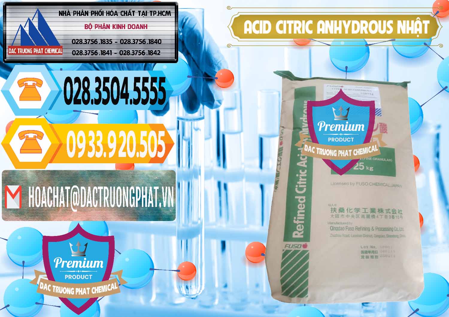 Nơi chuyên kinh doanh - bán Acid Citric - Axit Citric Anhydrous FUSO Nhật Japan - 0439 - Bán và cung cấp hóa chất tại TP.HCM - hoachattayrua.net