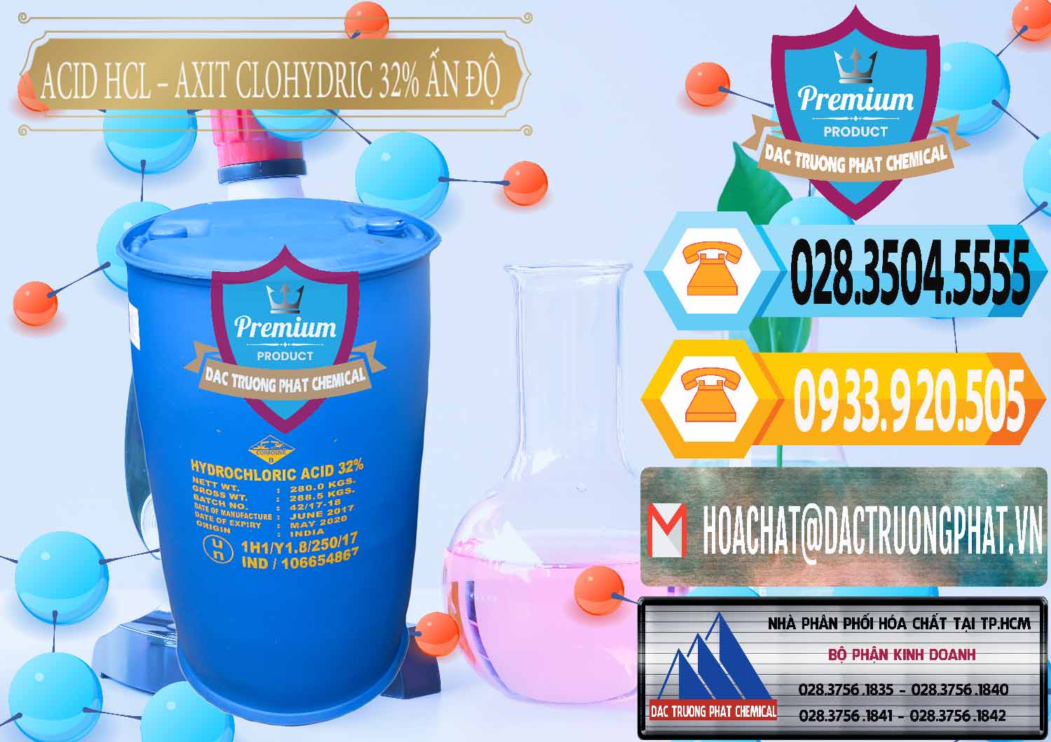 Đơn vị chuyên phân phối _ bán Acid HCL - Axit Cohidric 32% - 35% Ấn Độ India - 0010 - Nơi phân phối - cung cấp hóa chất tại TP.HCM - hoachattayrua.net