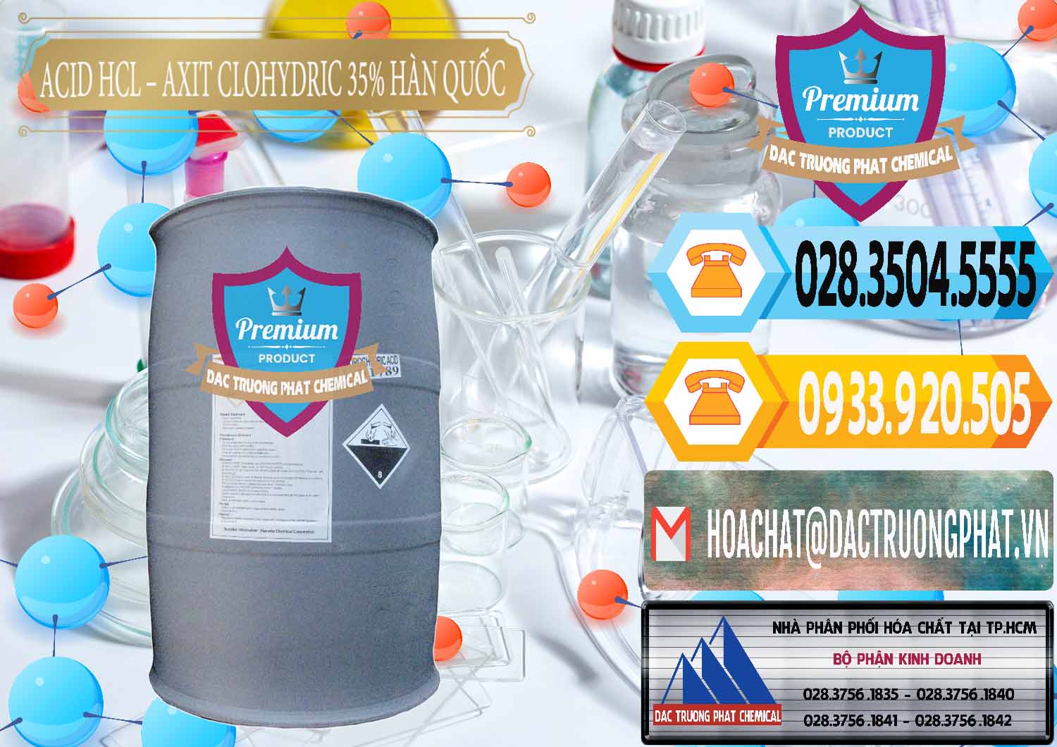 Cung ứng ( bán ) Acid HCL - Axit Cohidric 35% Hàn Quốc Korea - 0011 - Nơi chuyên nhập khẩu ( cung cấp ) hóa chất tại TP.HCM - hoachattayrua.net
