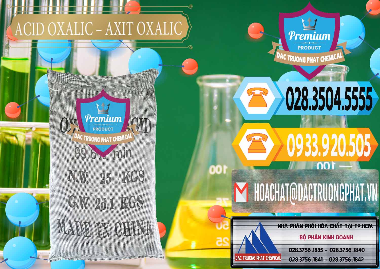 Nơi chuyên bán - cung cấp Acid Oxalic – Axit Oxalic 99.6% Trung Quốc China - 0014 - Cung cấp ( kinh doanh ) hóa chất tại TP.HCM - hoachattayrua.net