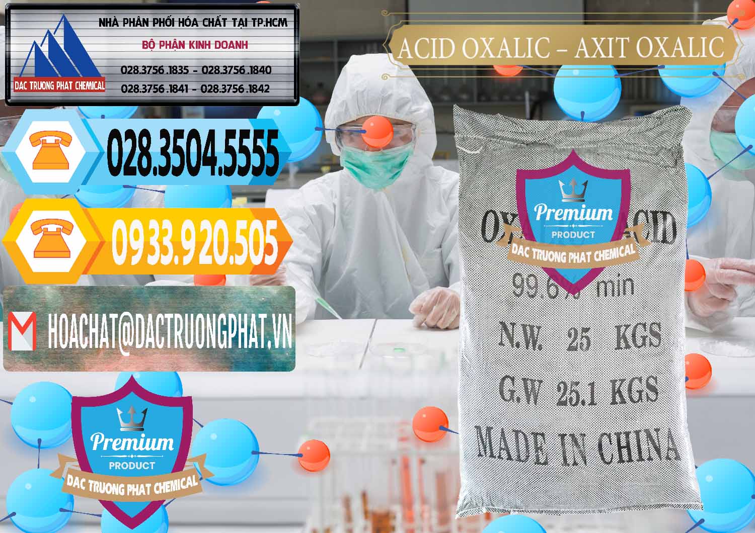 Nơi cung ứng - bán Acid Oxalic – Axit Oxalic 99.6% Trung Quốc China - 0014 - Nhà nhập khẩu và phân phối hóa chất tại TP.HCM - hoachattayrua.net