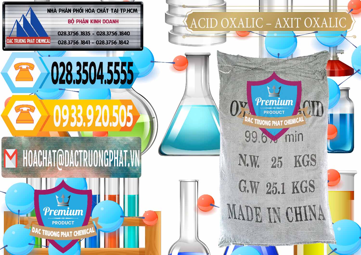 Chuyên phân phối ( bán ) Acid Oxalic – Axit Oxalic 99.6% Trung Quốc China - 0014 - Chuyên phân phối ( nhập khẩu ) hóa chất tại TP.HCM - hoachattayrua.net