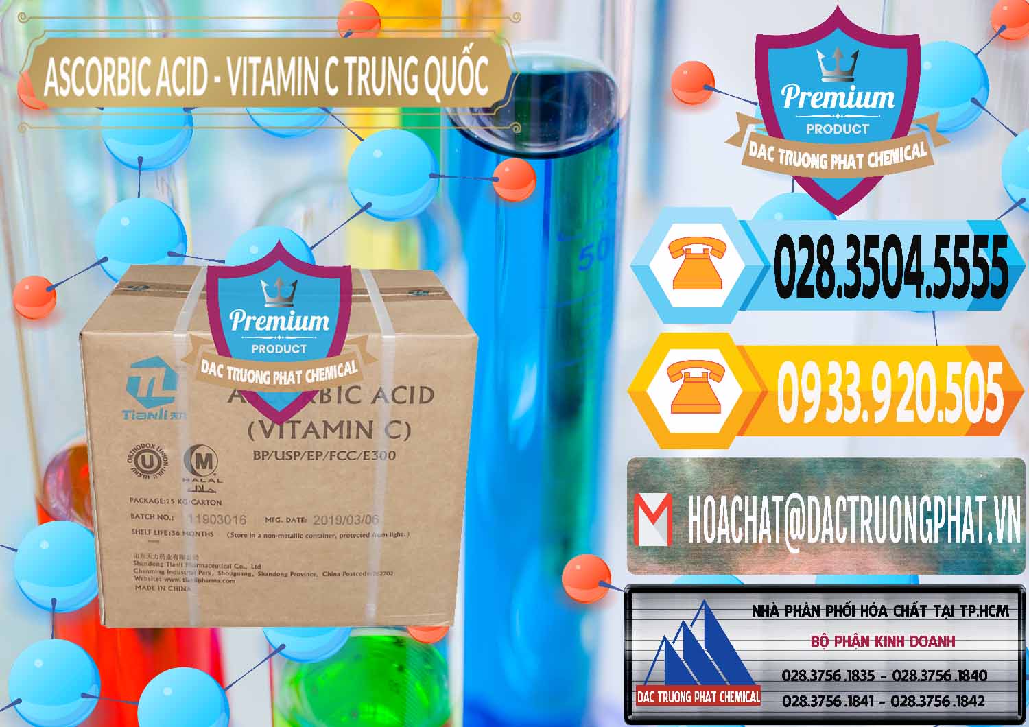Đơn vị kinh doanh ( bán ) Axit Ascorbic - Vitamin C Trung Quốc China - 0309 - Nơi chuyên cung cấp _ bán hóa chất tại TP.HCM - hoachattayrua.net