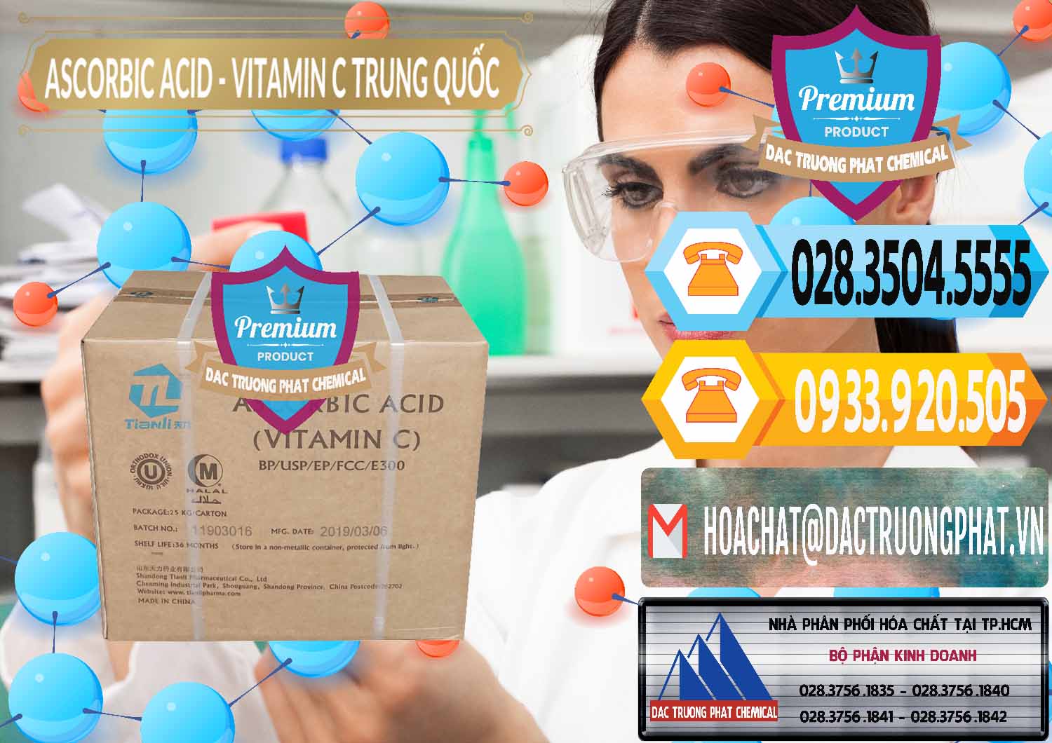 Công ty chuyên kinh doanh ( bán ) Axit Ascorbic - Vitamin C Trung Quốc China - 0309 - Cty nhập khẩu ( phân phối ) hóa chất tại TP.HCM - hoachattayrua.net