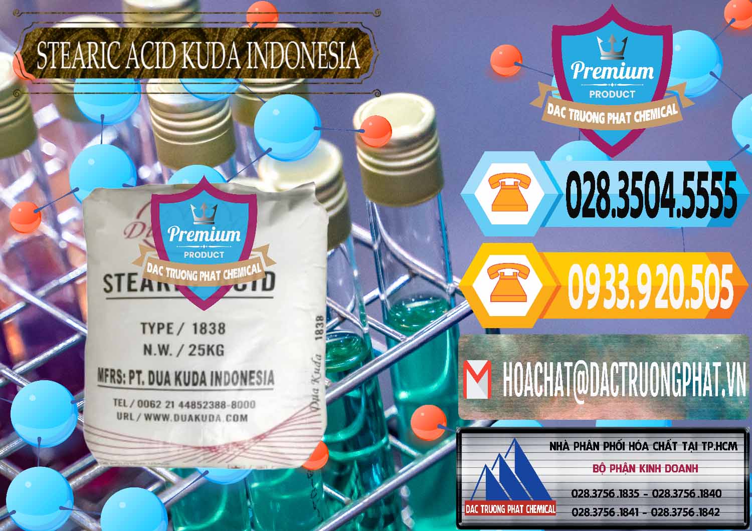 Nơi phân phối _ bán Axit Stearic - Stearic Acid Dua Kuda Indonesia - 0388 - Đơn vị nhập khẩu ( phân phối ) hóa chất tại TP.HCM - hoachattayrua.net