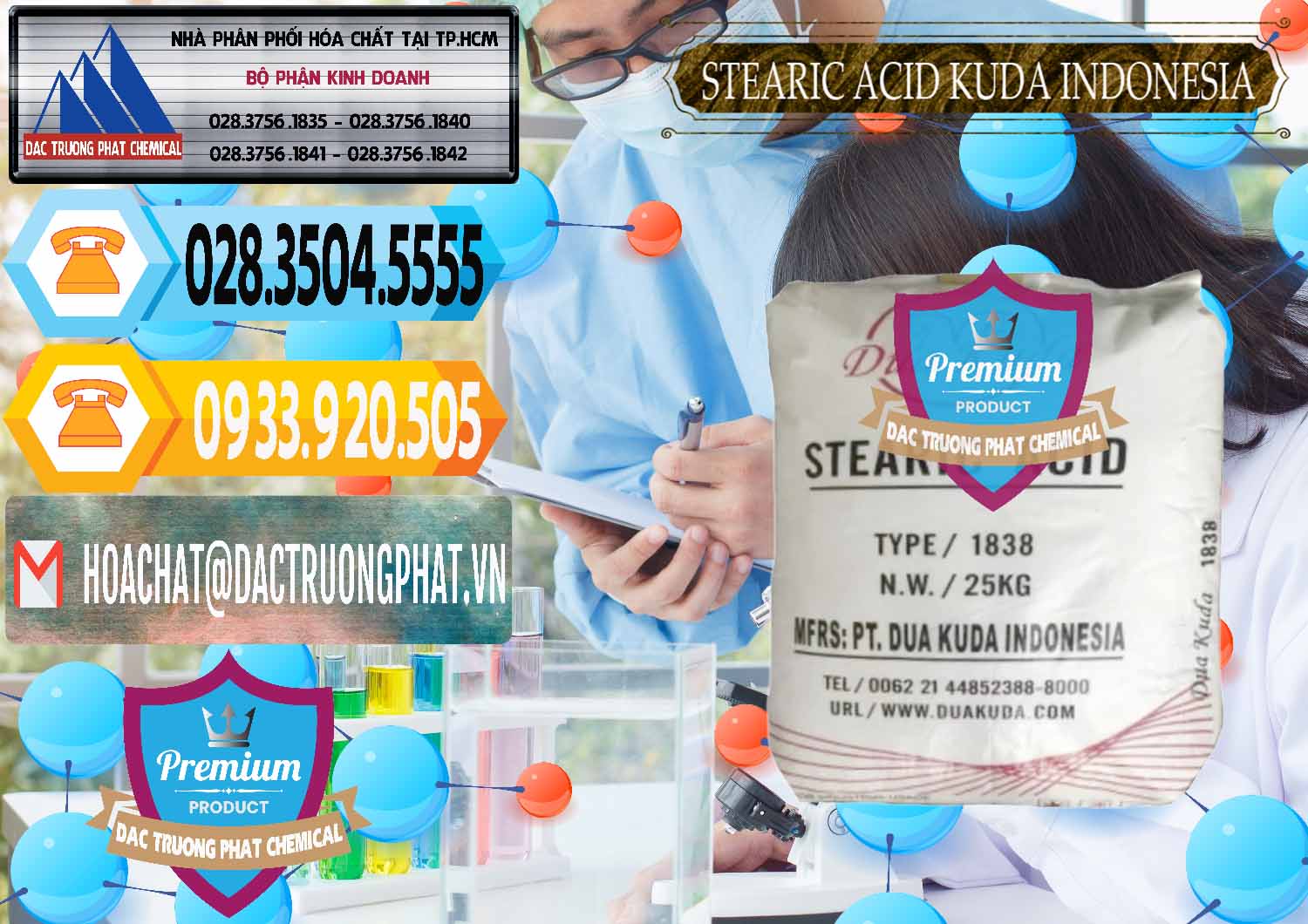 Đơn vị chuyên bán và phân phối Axit Stearic - Stearic Acid Dua Kuda Indonesia - 0388 - Cung cấp & phân phối hóa chất tại TP.HCM - hoachattayrua.net