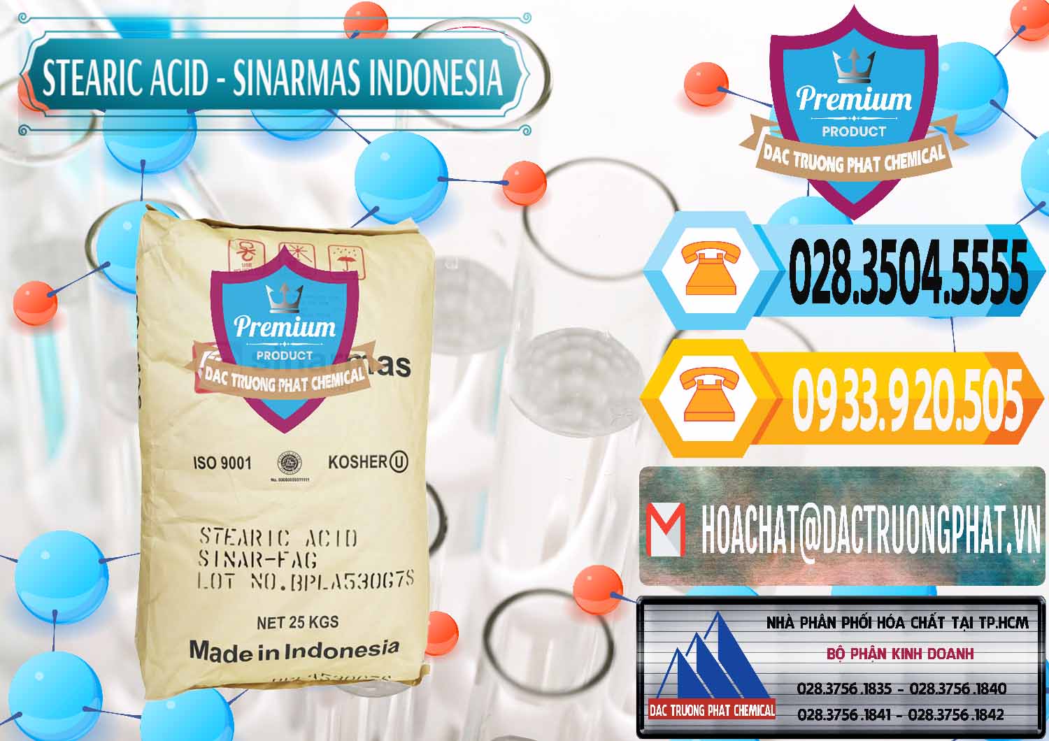 Công ty phân phối và bán Axit Stearic - Stearic Acid Sinarmas Indonesia - 0389 - Đơn vị chuyên phân phối và nhập khẩu hóa chất tại TP.HCM - hoachattayrua.net