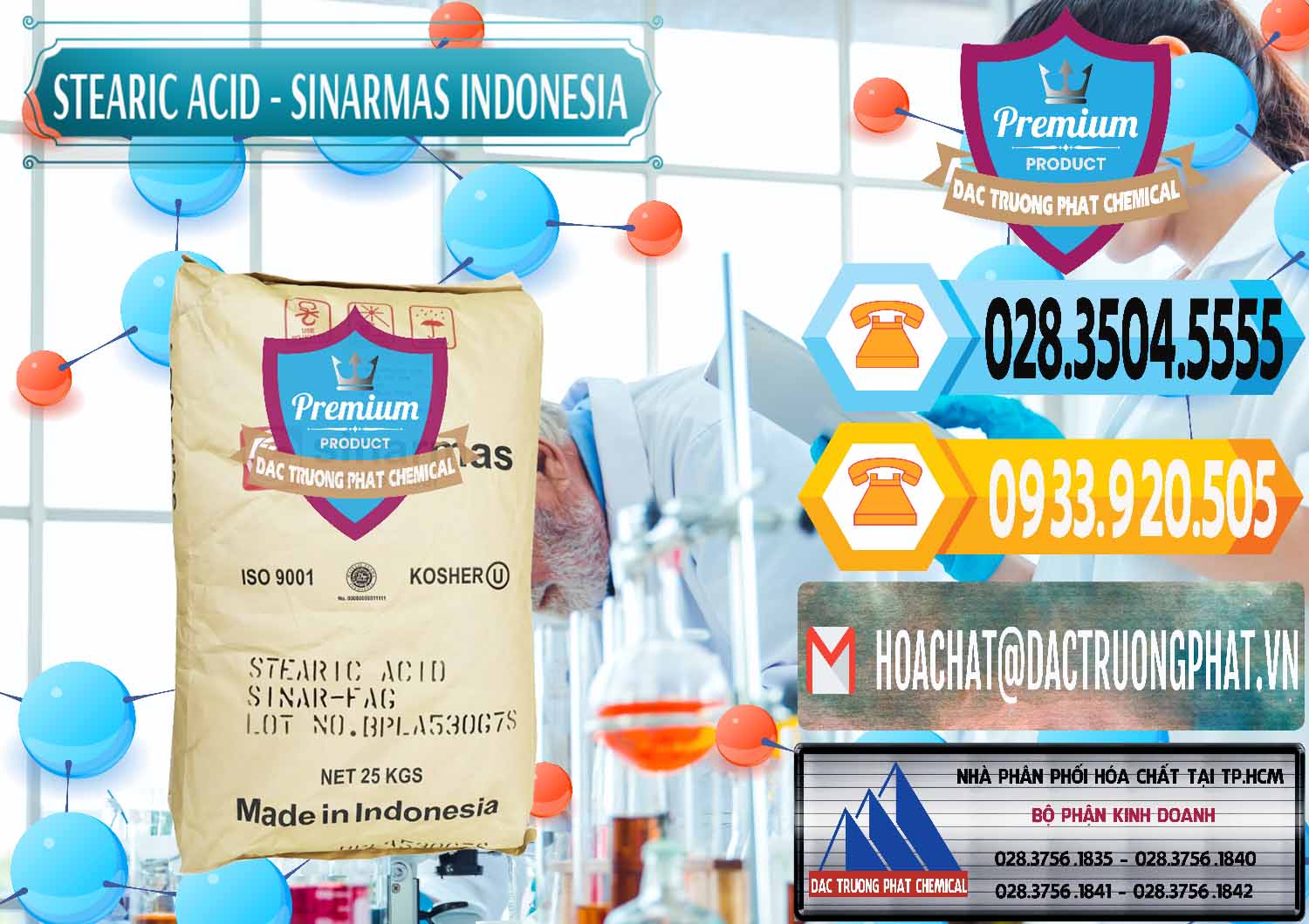 Đơn vị cung ứng và bán Axit Stearic - Stearic Acid Sinarmas Indonesia - 0389 - Nhà nhập khẩu & phân phối hóa chất tại TP.HCM - hoachattayrua.net