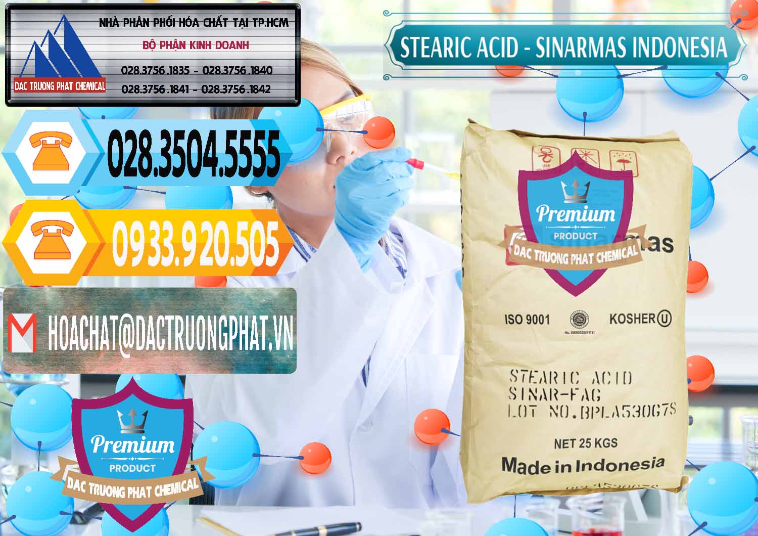 Bán _ cung cấp Axit Stearic - Stearic Acid Sinarmas Indonesia - 0389 - Phân phối - nhập khẩu hóa chất tại TP.HCM - hoachattayrua.net