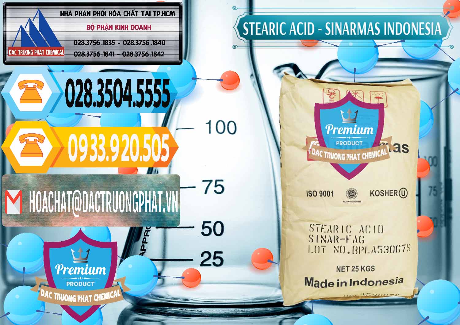 Nhập khẩu & bán Axit Stearic - Stearic Acid Sinarmas Indonesia - 0389 - Cty bán _ cung cấp hóa chất tại TP.HCM - hoachattayrua.net