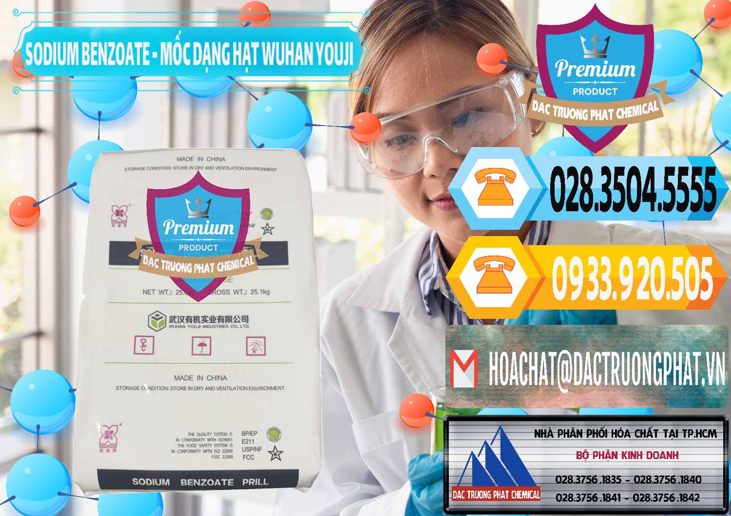 Cty chuyên bán ( phân phối ) Sodium Benzoate - Mốc Dạng Hạt Food Grade Wuhan Youji Trung Quốc China - 0276 - Công ty chuyên bán ( phân phối ) hóa chất tại TP.HCM - hoachattayrua.net