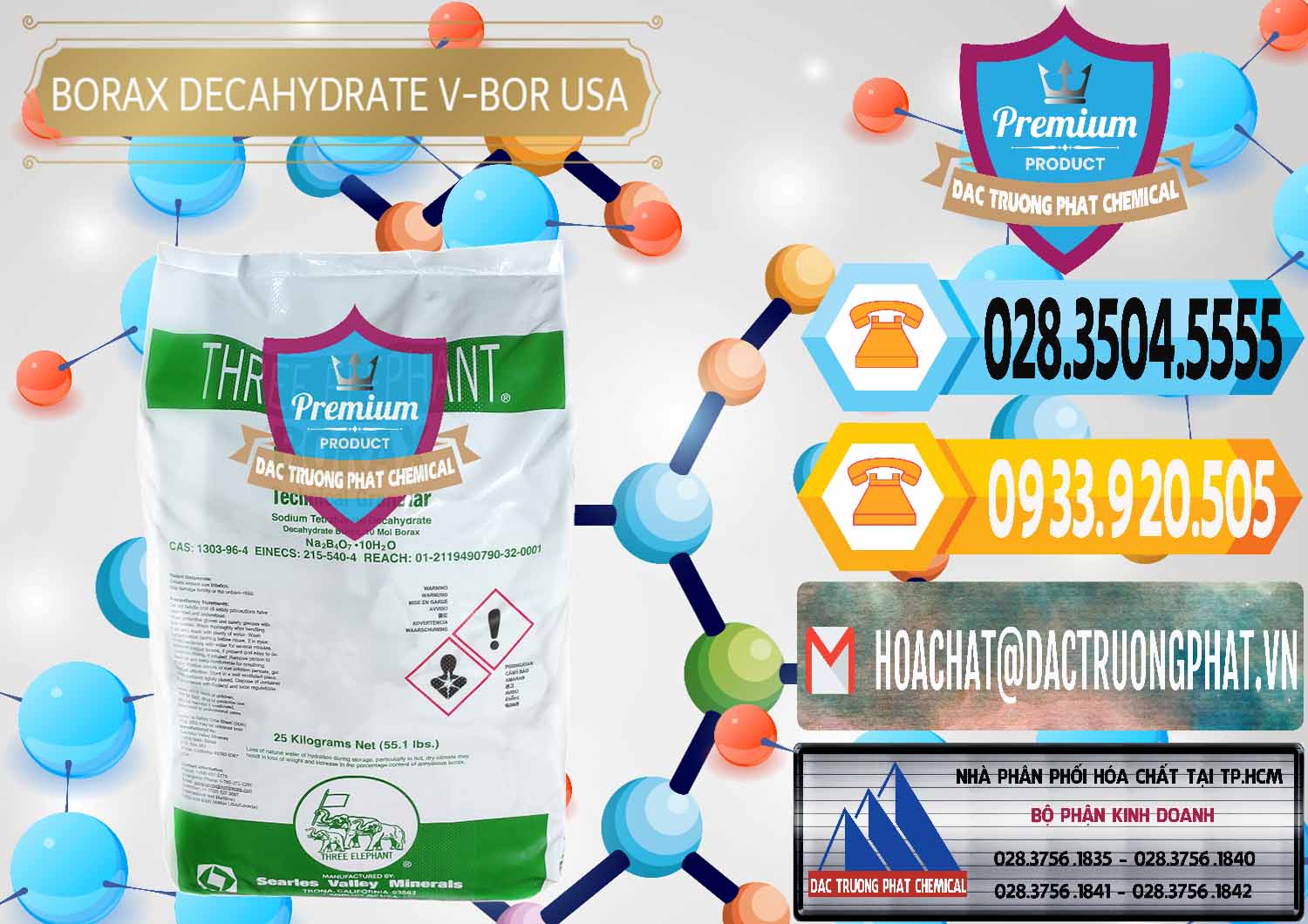 Nơi chuyên kinh doanh và bán Borax Decahydrate NA2B4O7.10H2O Mỹ V-Bor Usa - 0032 - Nhập khẩu - cung cấp hóa chất tại TP.HCM - hoachattayrua.net