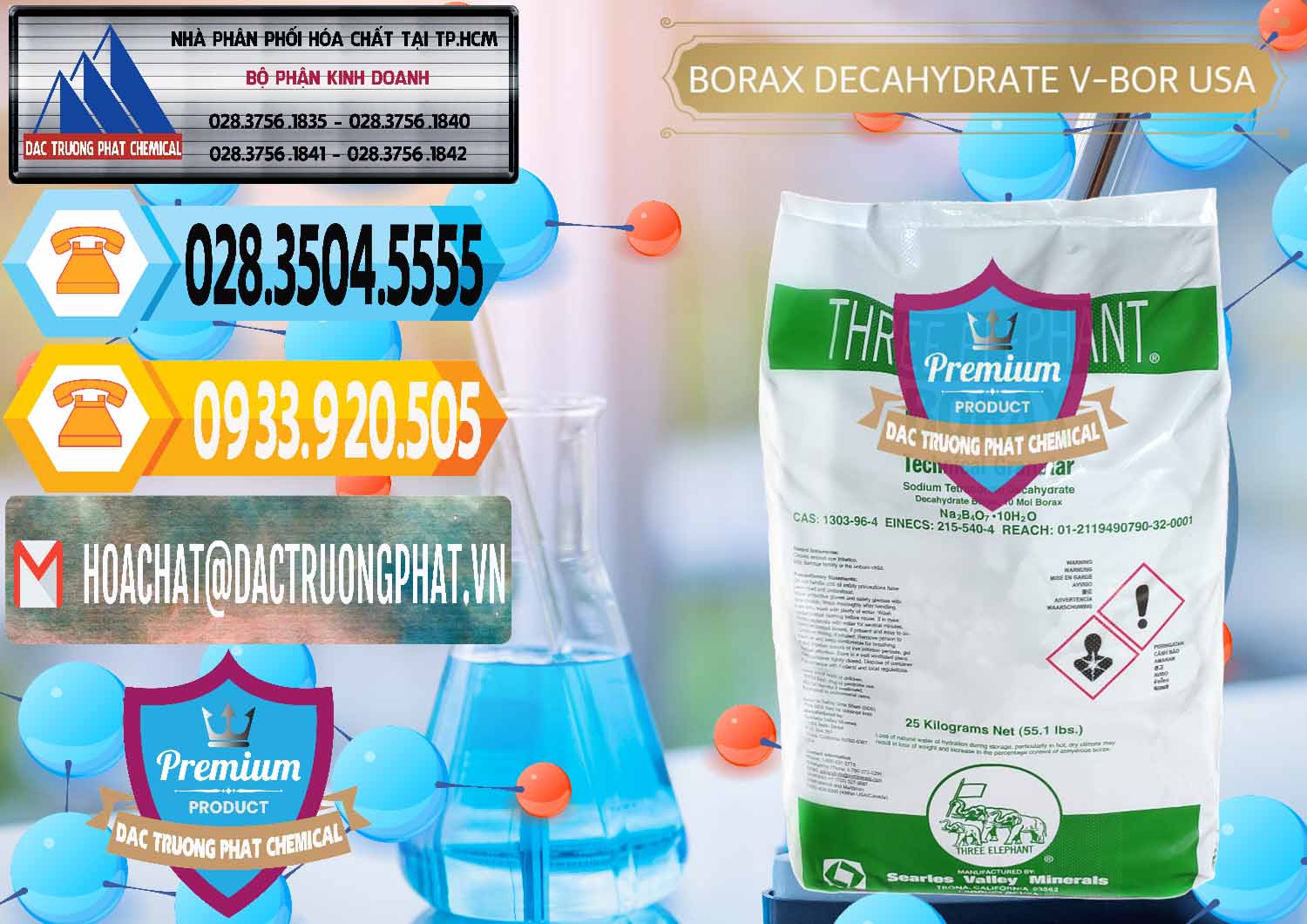 Công ty phân phối & bán Borax Decahydrate NA2B4O7.10H2O Mỹ V-Bor Usa - 0032 - Nơi cung cấp - nhập khẩu hóa chất tại TP.HCM - hoachattayrua.net