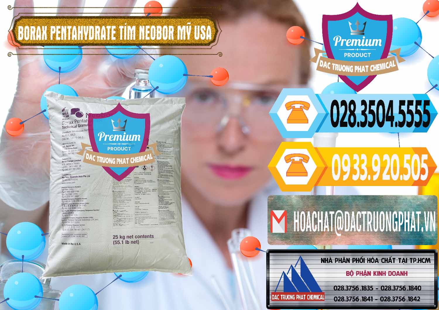 Bán - cung cấp Borax Pentahydrate Bao Tím Neobor TG Mỹ Usa - 0277 - Cty nhập khẩu - phân phối hóa chất tại TP.HCM - hoachattayrua.net