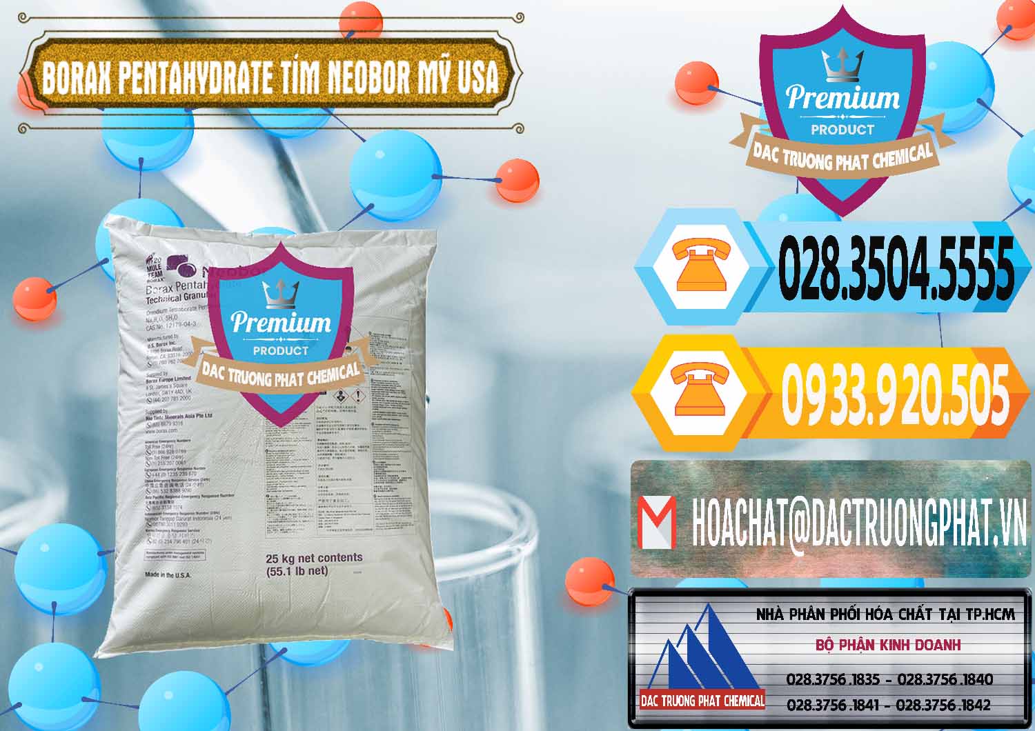 Cty chuyên bán ( phân phối ) Borax Pentahydrate Bao Tím Neobor TG Mỹ Usa - 0277 - Cty chuyên cung ứng và phân phối hóa chất tại TP.HCM - hoachattayrua.net
