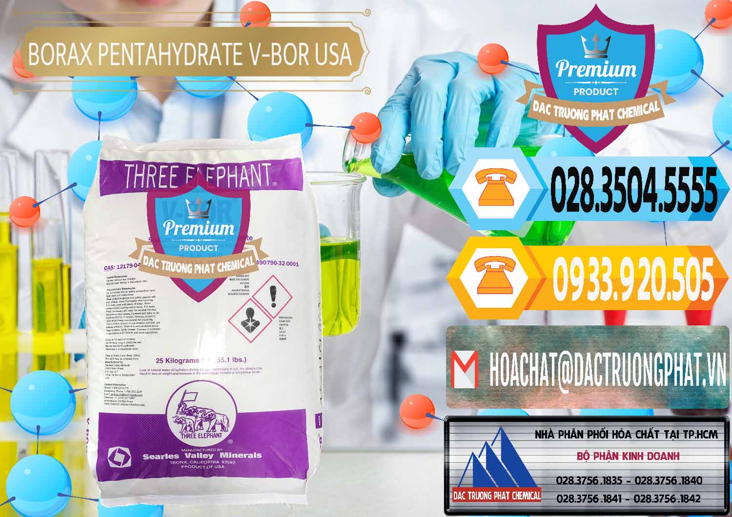 Cty bán ( cung ứng ) Borax Pentahydrate NA2B4O7.5H2O Mỹ V-Bor Usa - 0035 - Nơi cung cấp và nhập khẩu hóa chất tại TP.HCM - hoachattayrua.net