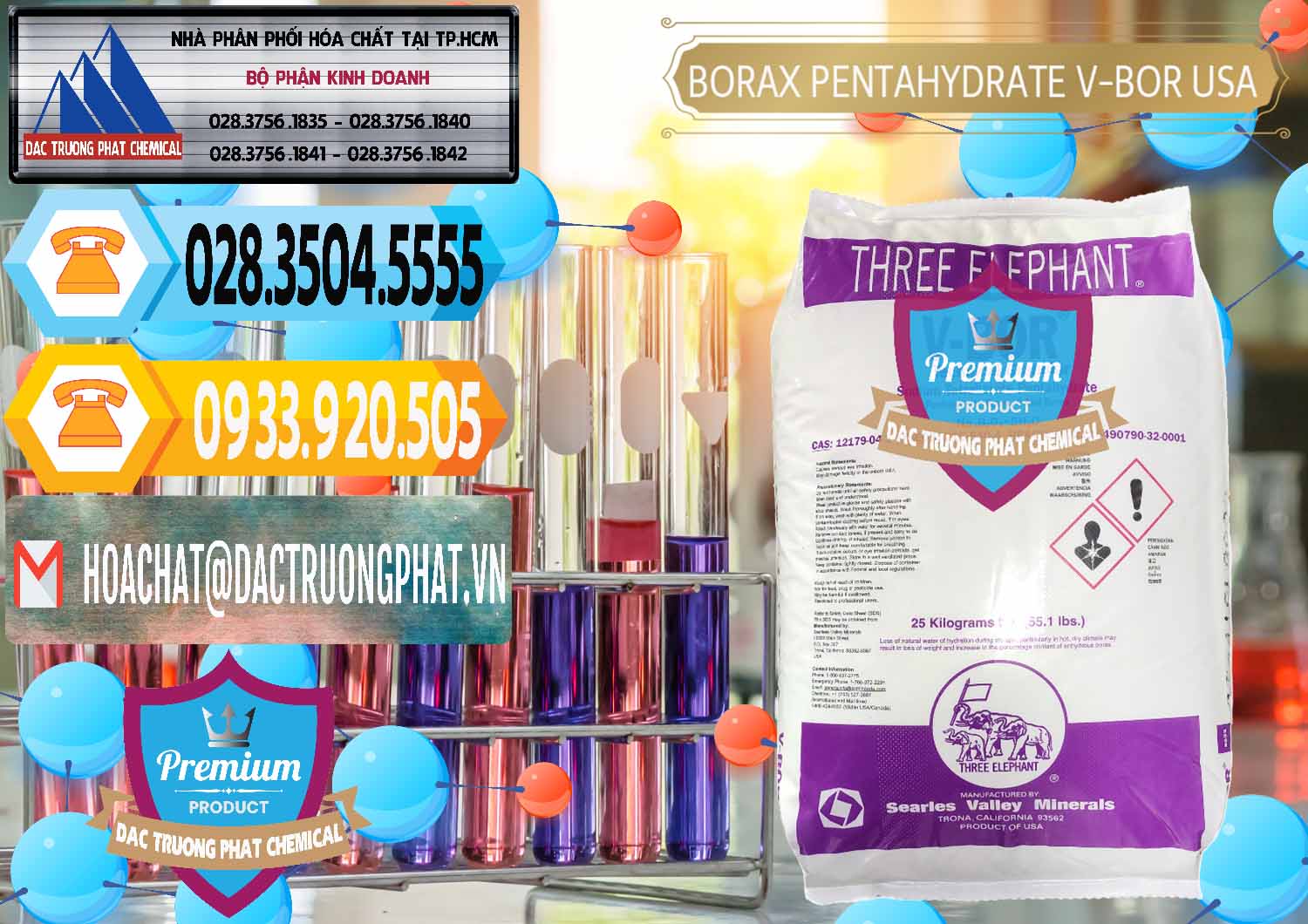 Nơi bán & cung cấp Borax Pentahydrate NA2B4O7.5H2O Mỹ V-Bor Usa - 0035 - Kinh doanh ( cung cấp ) hóa chất tại TP.HCM - hoachattayrua.net