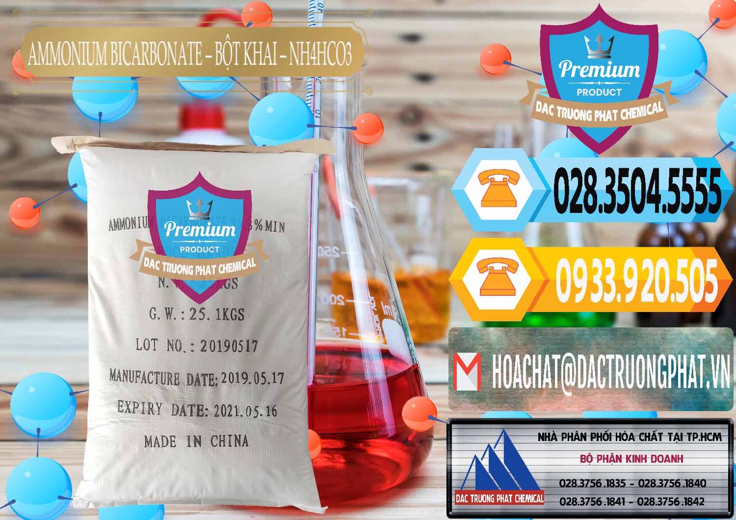 Đơn vị cung cấp _ bán Ammonium Bicarbonate - Bột Khai Food Grade Trung Quốc China - 0018 - Nhà cung cấp _ kinh doanh hóa chất tại TP.HCM - hoachattayrua.net