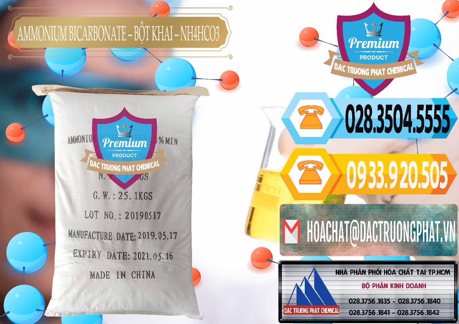 Đơn vị cung ứng & bán Ammonium Bicarbonate - Bột Khai Food Grade Trung Quốc China - 0018 - Nhà nhập khẩu ( cung cấp ) hóa chất tại TP.HCM - hoachattayrua.net