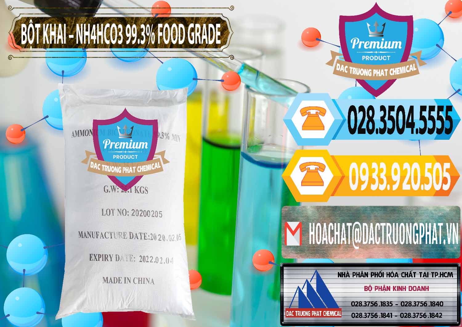 Cty bán và phân phối Ammonium Bicarbonate – Bột Khai NH4HCO3 Food Grade Trung Quốc China - 0019 - Đơn vị chuyên kinh doanh & cung cấp hóa chất tại TP.HCM - hoachattayrua.net