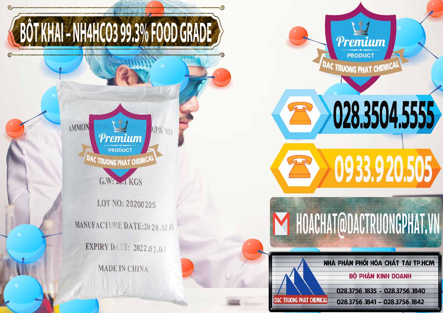 Cty chuyên bán & cung ứng Ammonium Bicarbonate – Bột Khai NH4HCO3 Food Grade Trung Quốc China - 0019 - Công ty chuyên cung cấp - bán hóa chất tại TP.HCM - hoachattayrua.net