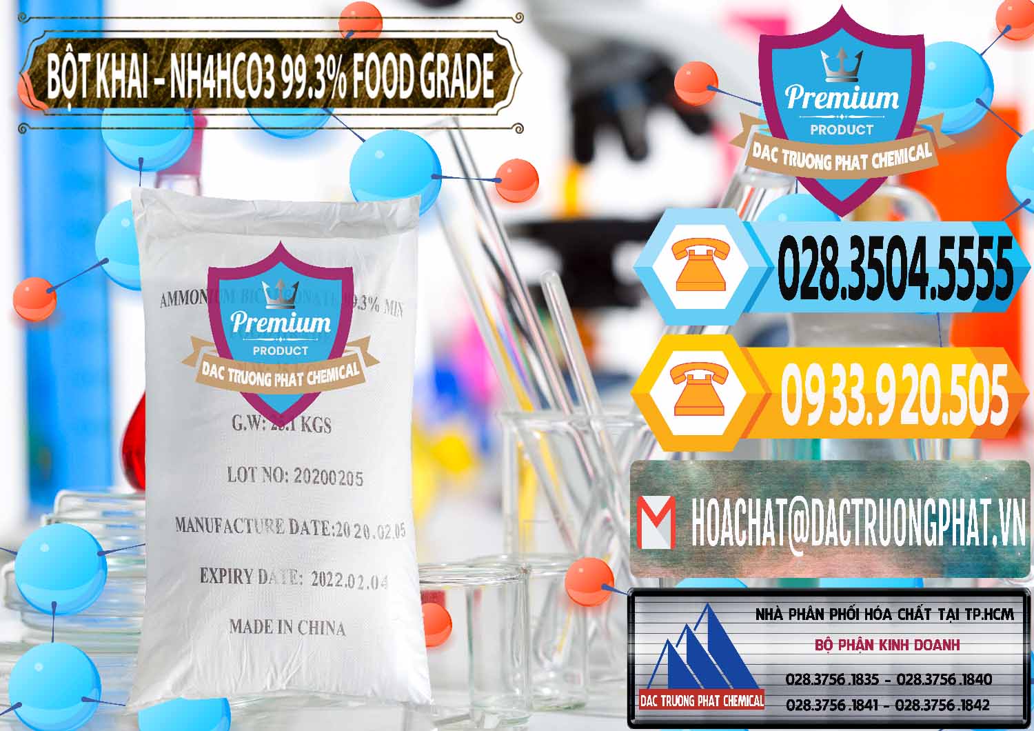 Nơi chuyên kinh doanh ( bán ) Ammonium Bicarbonate – Bột Khai NH4HCO3 Food Grade Trung Quốc China - 0019 - Cty phân phối ( bán ) hóa chất tại TP.HCM - hoachattayrua.net