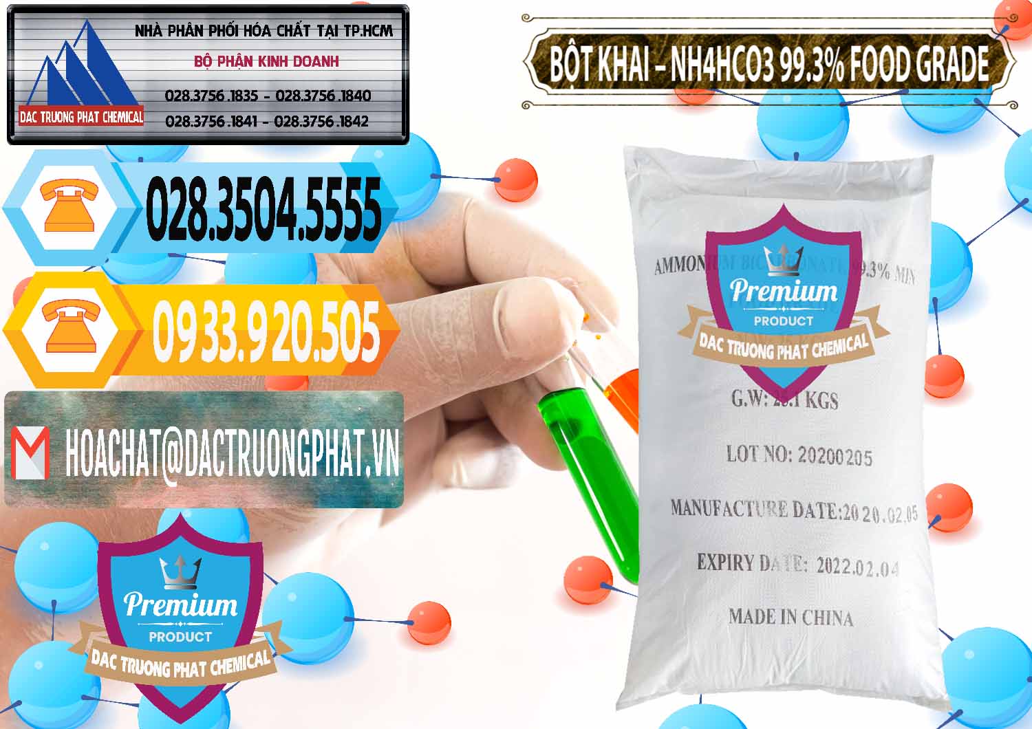 Bán - cung cấp Ammonium Bicarbonate – Bột Khai NH4HCO3 Food Grade Trung Quốc China - 0019 - Đơn vị cung cấp ( nhập khẩu ) hóa chất tại TP.HCM - hoachattayrua.net