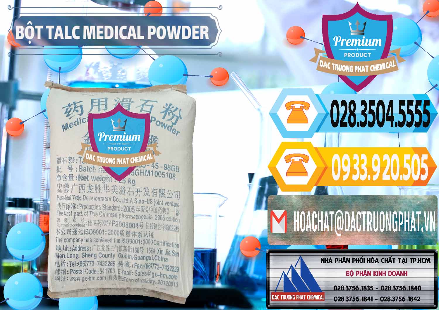 Bán ( cung cấp ) Bột Talc Medical Powder Trung Quốc China - 0036 - Cty cung cấp _ kinh doanh hóa chất tại TP.HCM - hoachattayrua.net