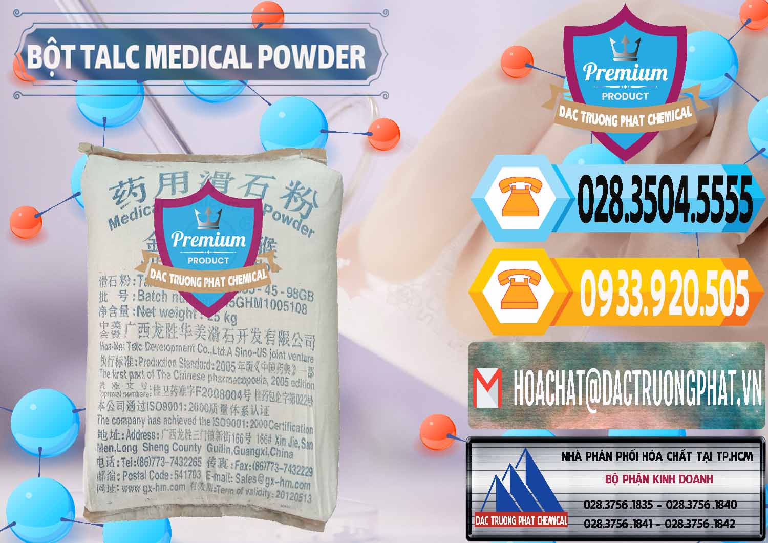 Đơn vị kinh doanh & bán Bột Talc Medical Powder Trung Quốc China - 0036 - Nơi nhập khẩu - phân phối hóa chất tại TP.HCM - hoachattayrua.net