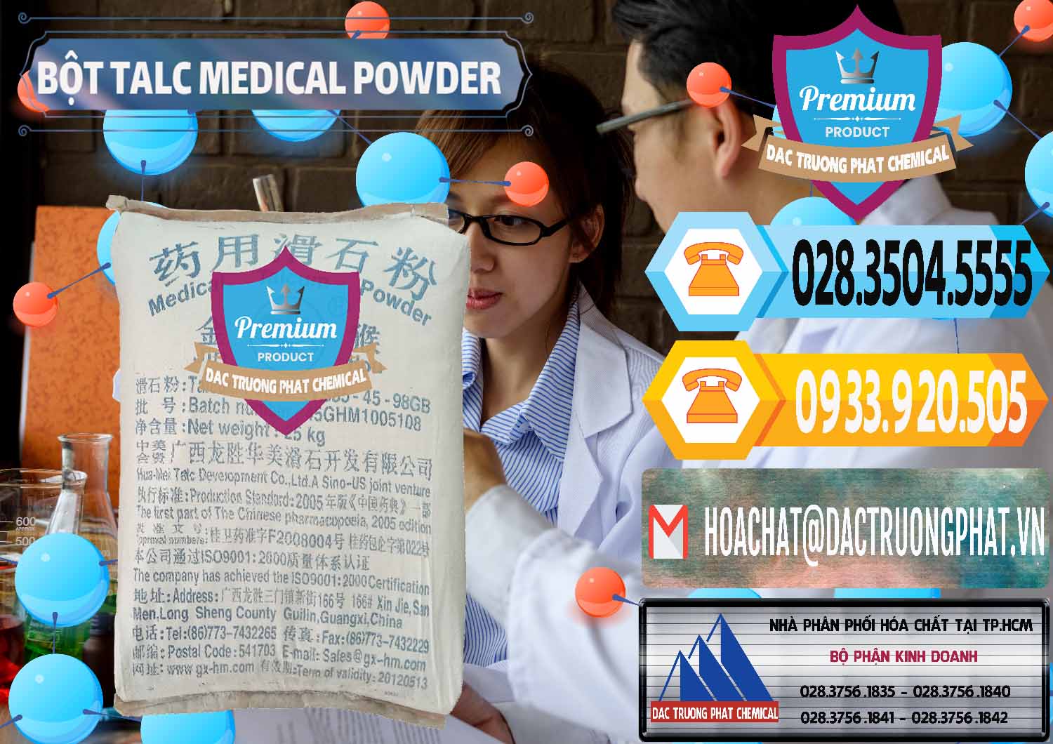Đơn vị phân phối & bán Bột Talc Medical Powder Trung Quốc China - 0036 - Cty chuyên cung ứng _ phân phối hóa chất tại TP.HCM - hoachattayrua.net