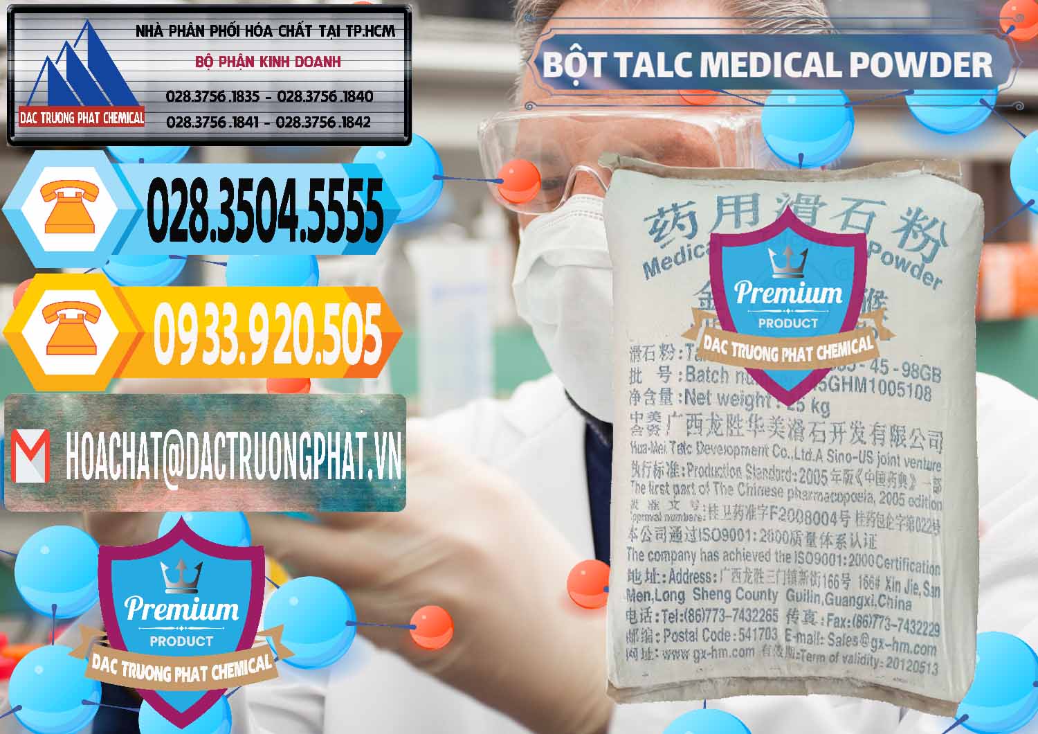 Công ty nhập khẩu và bán Bột Talc Medical Powder Trung Quốc China - 0036 - Nơi phân phối & cung cấp hóa chất tại TP.HCM - hoachattayrua.net