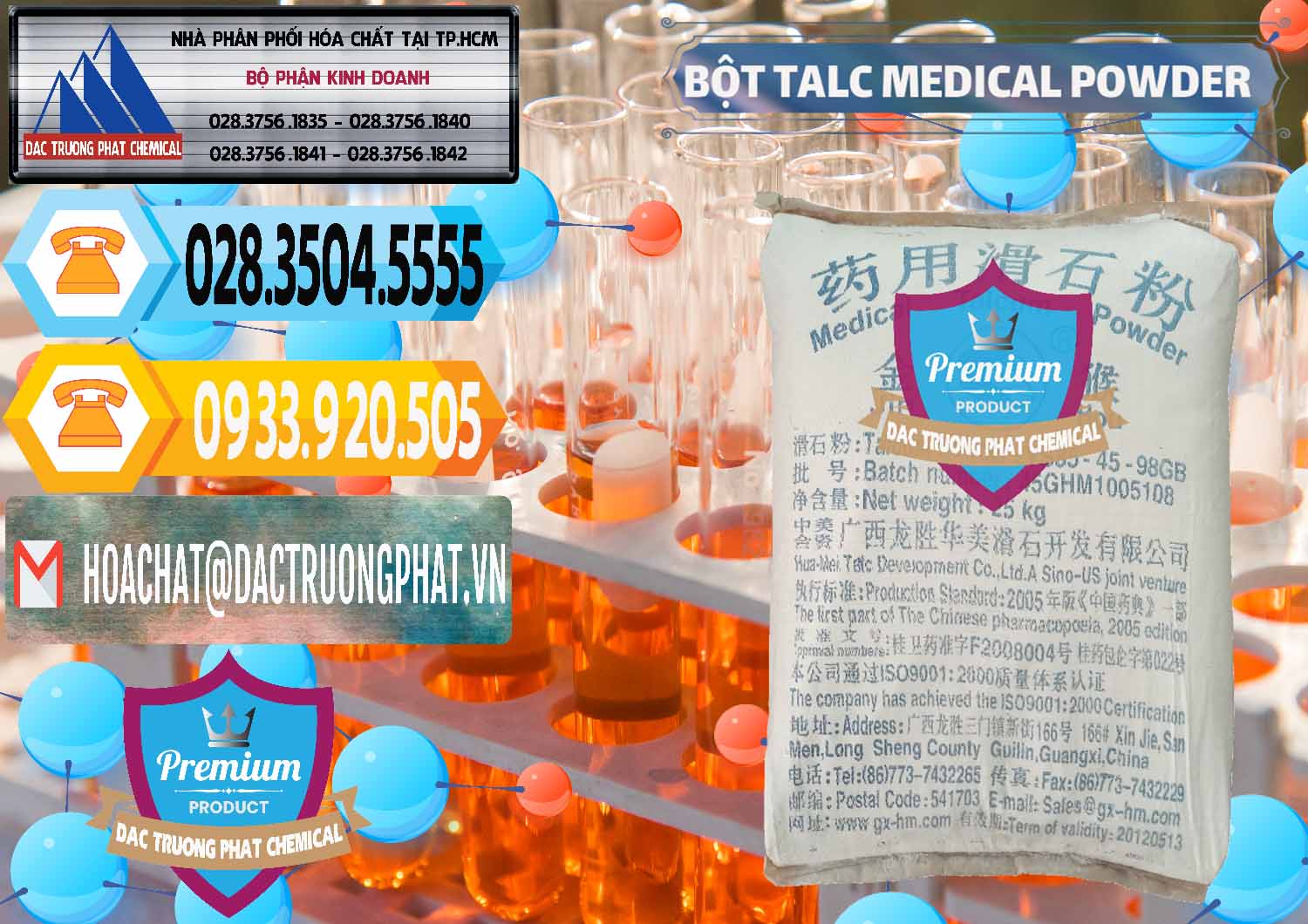 Nơi cung ứng & bán Bột Talc Medical Powder Trung Quốc China - 0036 - Nơi nhập khẩu và cung cấp hóa chất tại TP.HCM - hoachattayrua.net