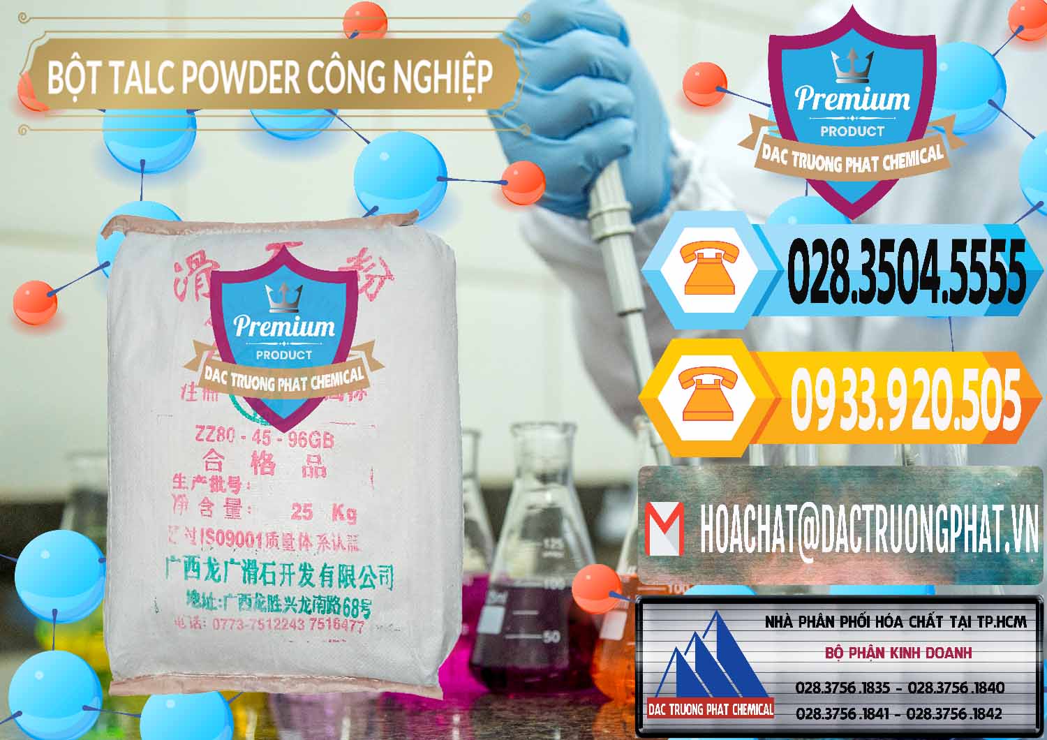 Nhập khẩu và bán Bột Talc Powder Công Nghiệp Trung Quốc China - 0037 - Nhà phân phối ( nhập khẩu ) hóa chất tại TP.HCM - hoachattayrua.net