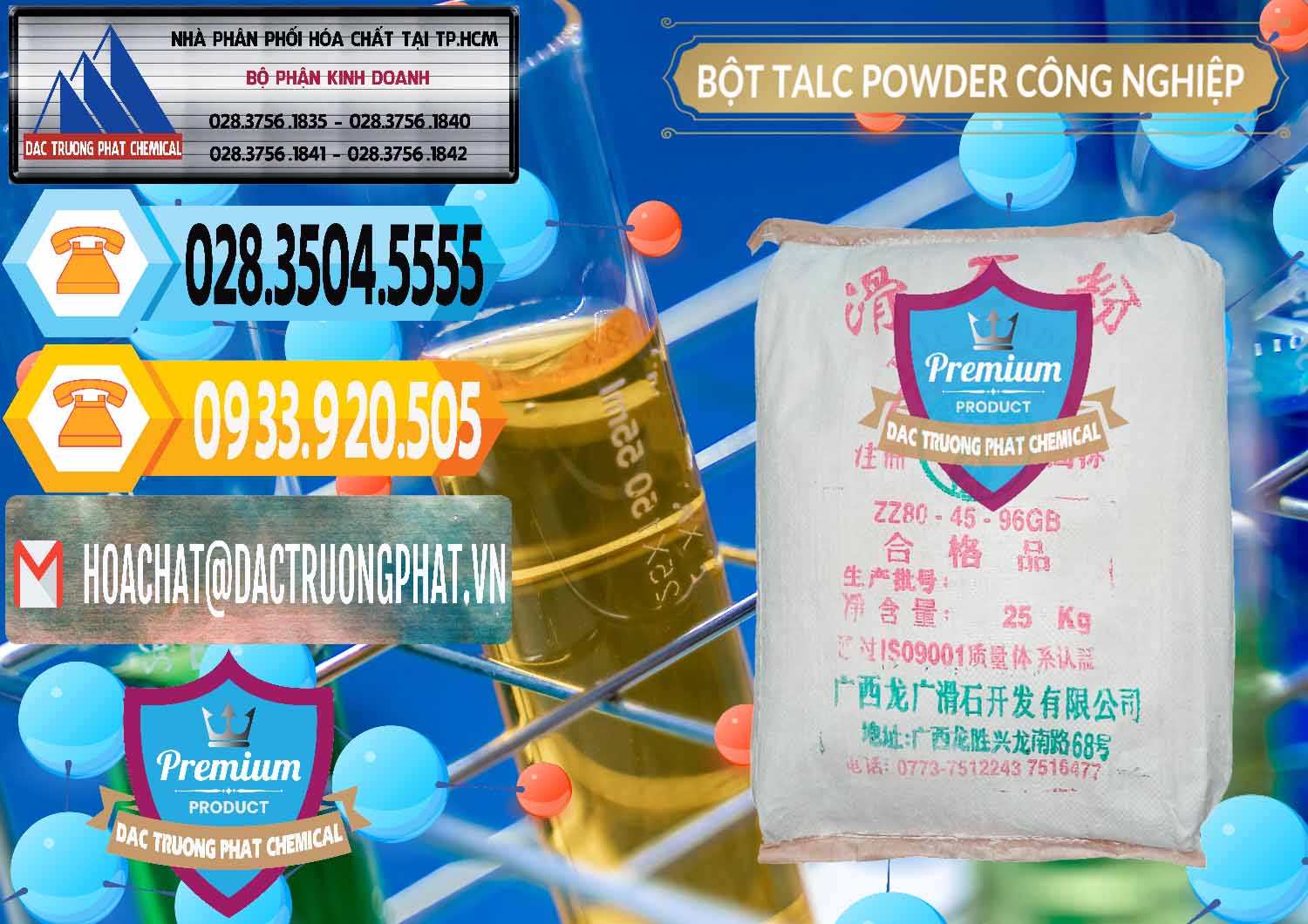 Đơn vị nhập khẩu và bán Bột Talc Powder Công Nghiệp Trung Quốc China - 0037 - Cty chuyên kinh doanh & cung cấp hóa chất tại TP.HCM - hoachattayrua.net